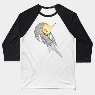 Preening cockatiel Baseball T-Shirt